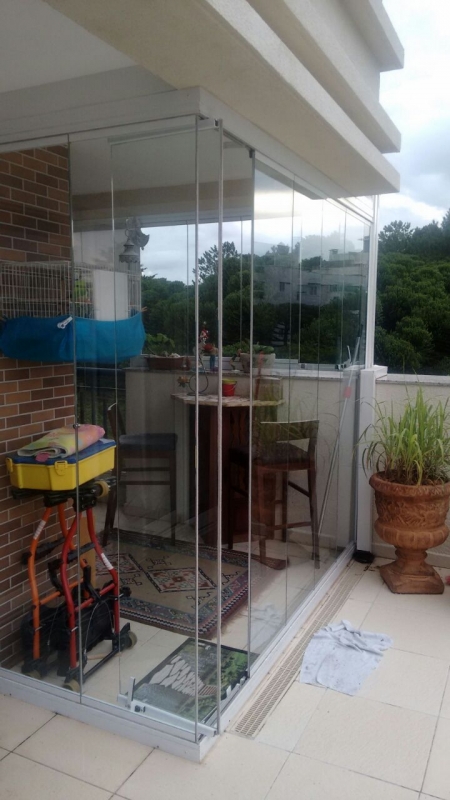Cobertura de Vidro para Garagem Vila Hauer - Cobertura Retrátil Vidro