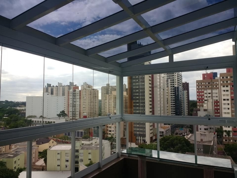Coberturas de Vidro Centro de Itaperuçu - Cobertura Retrátil Vidro