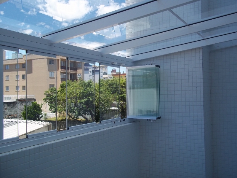 Instalação de Cobertura de Vidro Temperado Jardim das Américas - Cobertura Retrátil Vidro