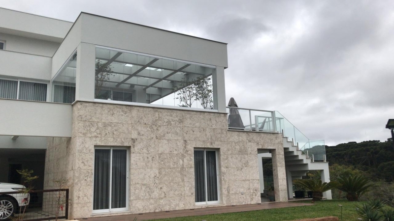 Quanto Custa Fachada com Vidro Centro de Campina Grande do Sul - Fachada de Vidro Residencial