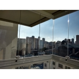 fechamento de varanda com cortina de vidro Alto Boqueirão