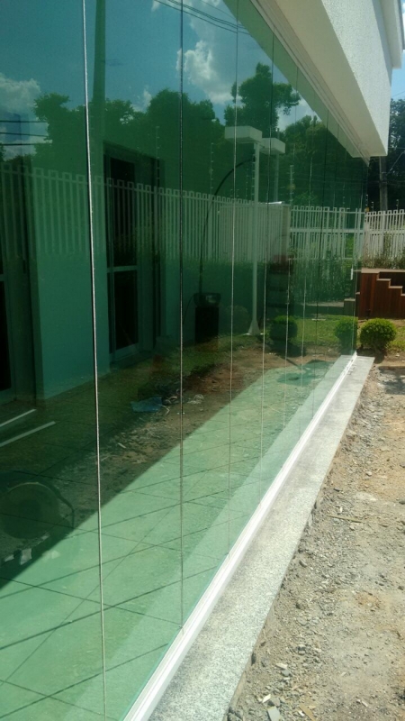 Varanda com Vidro Verde Roça Grande - Varanda de Vidro com Alumínio